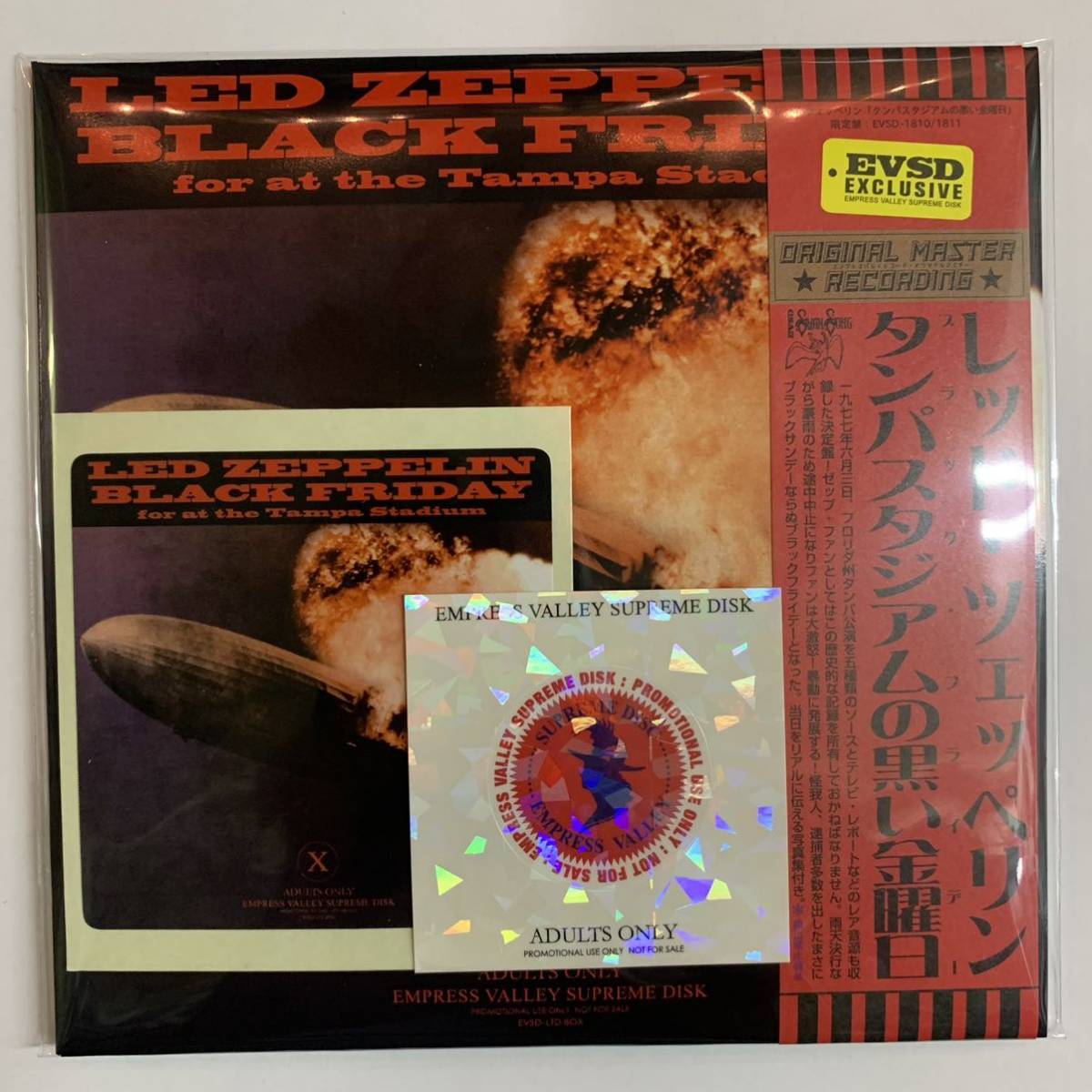 LED ZEPPELIN / BLACK FRIDAY「タンパスタジアムの黒い金曜日」TAMPA STADIUM 1977 pro use ブックレット付き！激レア！飛行船version_画像1