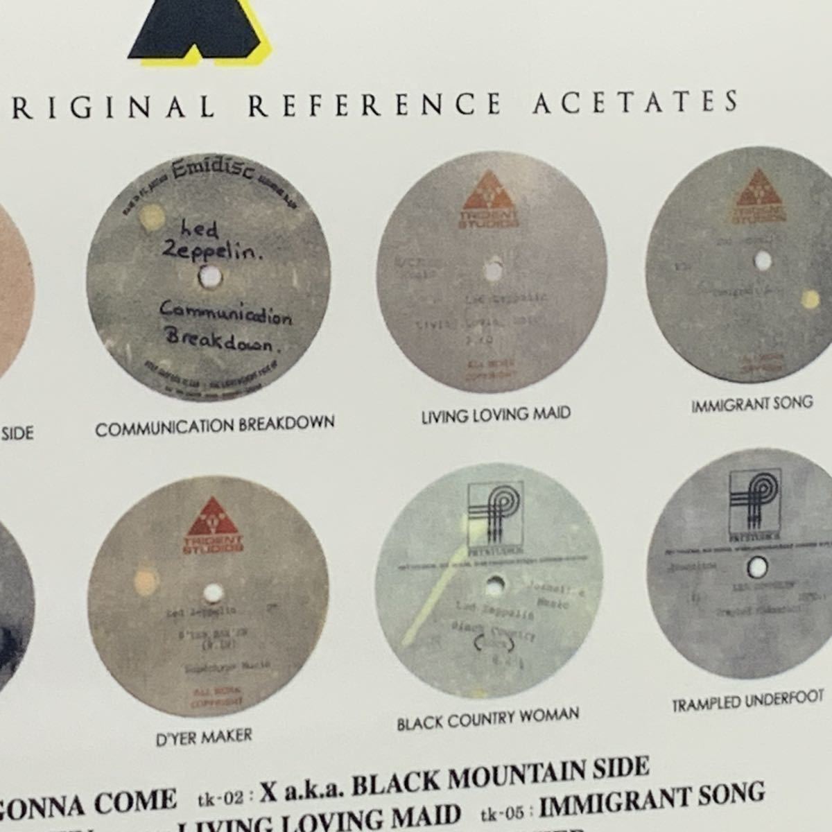 LED ZEPPELIN : X “ACETATE MASTERS” 「Xの謎」初登場メタルアセテート！阪神タイガース日本一セール！！_画像6