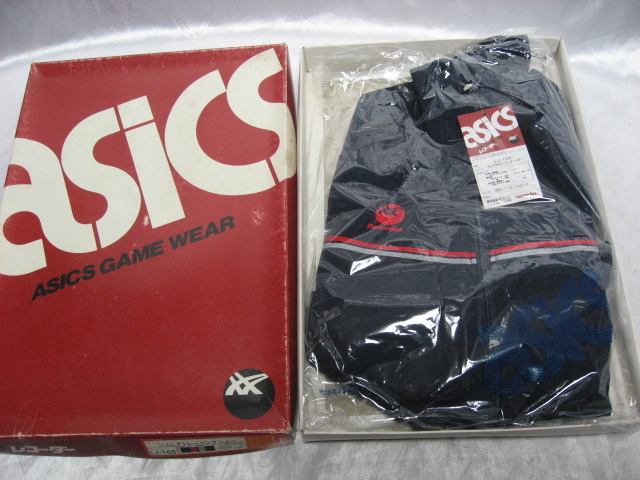 asics Asics game wear recorder Junior training shirt LJ-165 chest 64-72 140 size retro dead stock 