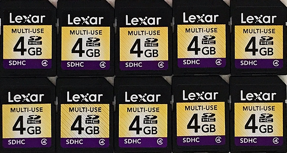 F0286 Lexar SDHCメモリーカード 4GB【10枚】送料無料・匿名配送・追跡番号あり_画像1