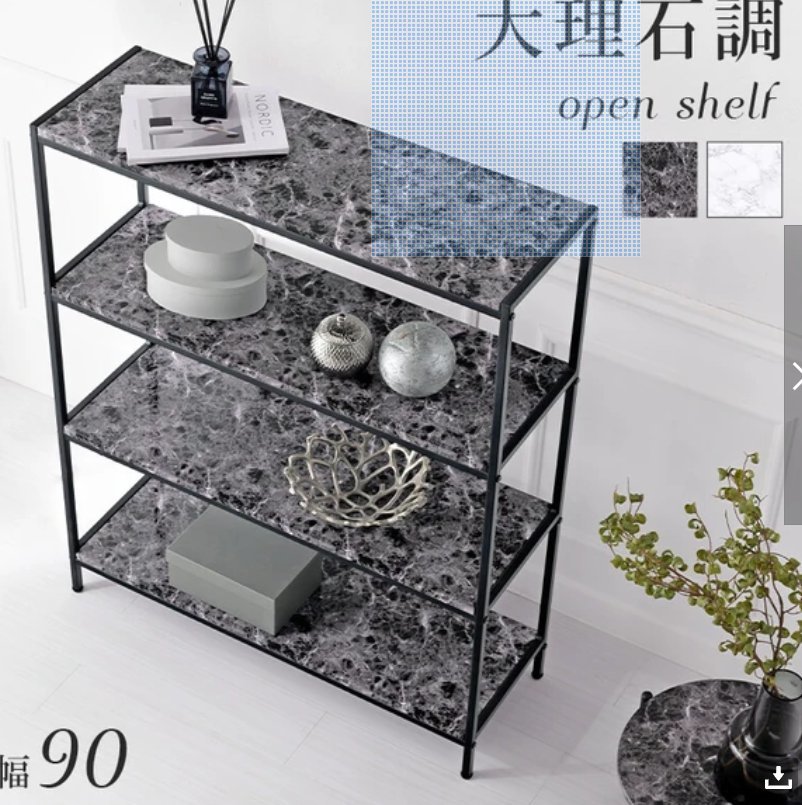  modern antique style ba lock style gothic style black marble style 4 step open shelf black 4 step display shelf 