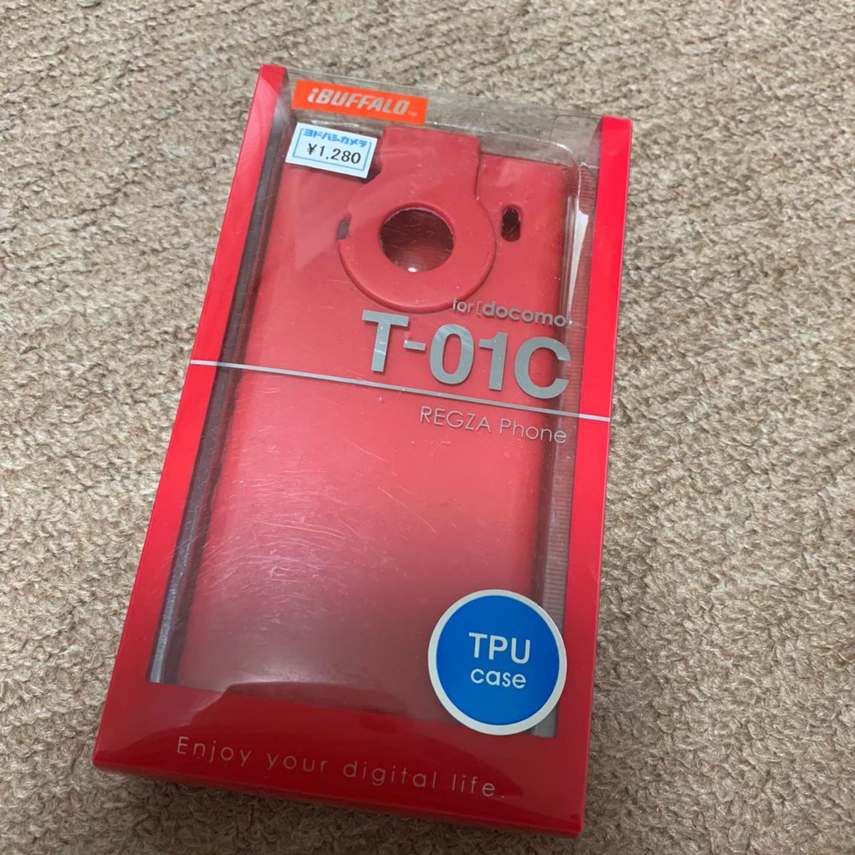 新品 REGZA Phone T-01C TPUケース 液晶保護フィルム付き