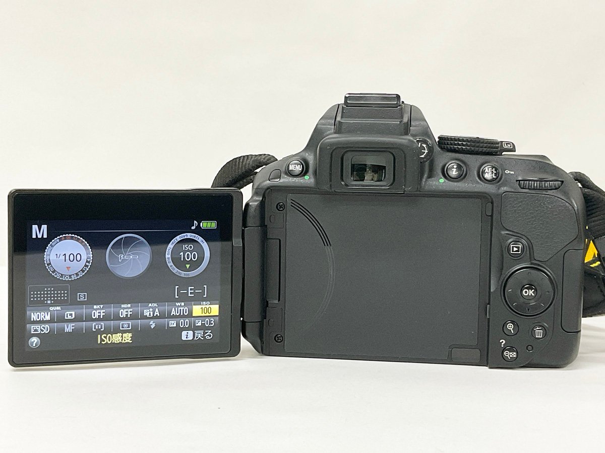 【開始価格1円】Nikon ニコン デジタル一眼レフカメラ D5300 ブラック 2400万画素 3.2型液晶 デジカメ 動作確認済み_画像8