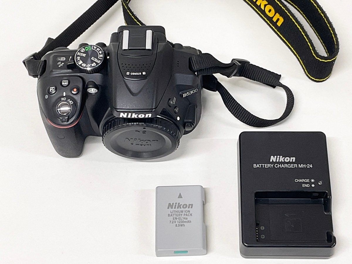 【開始価格1円】Nikon ニコン デジタル一眼レフカメラ D5300 ブラック 2400万画素 3.2型液晶 デジカメ 動作確認済み_画像9