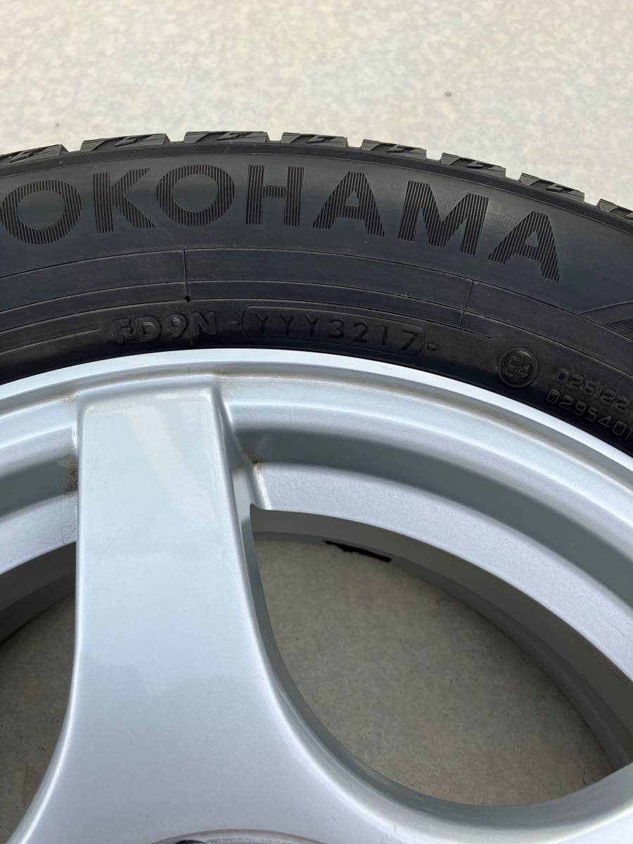 195/65R15 2107年製 YOKOHAMA ice GUARD 6 IG60　スタッドレスタイヤ ホイール４本_画像9