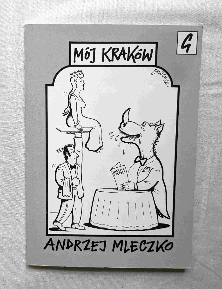 アンジェイ・ムレツコ ポーランド 風刺画 ユーモア・イラスト 東欧漫画 洋書 Andrzej Mleczko Moj Krakowの画像1