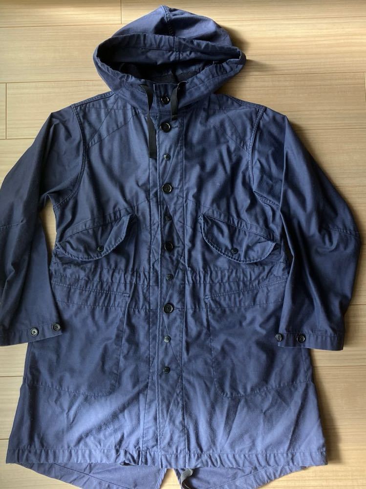 エンジニアドガーメンツ　engineered garments サイズS ネイビー　モッズコート ミリタリー m65 コート newyork ショルダーベルト　紺色　_画像1