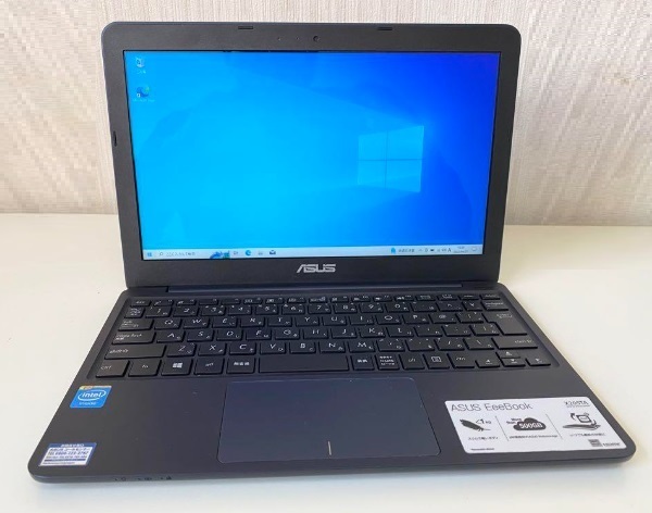 ♪ Windows 10 11.6インチ ノートPC ASUS EeeBook X205TA CPU:４core Officeソフト インストール済 即決時はおまけ(ＡＣアダプタ)付き_画像1