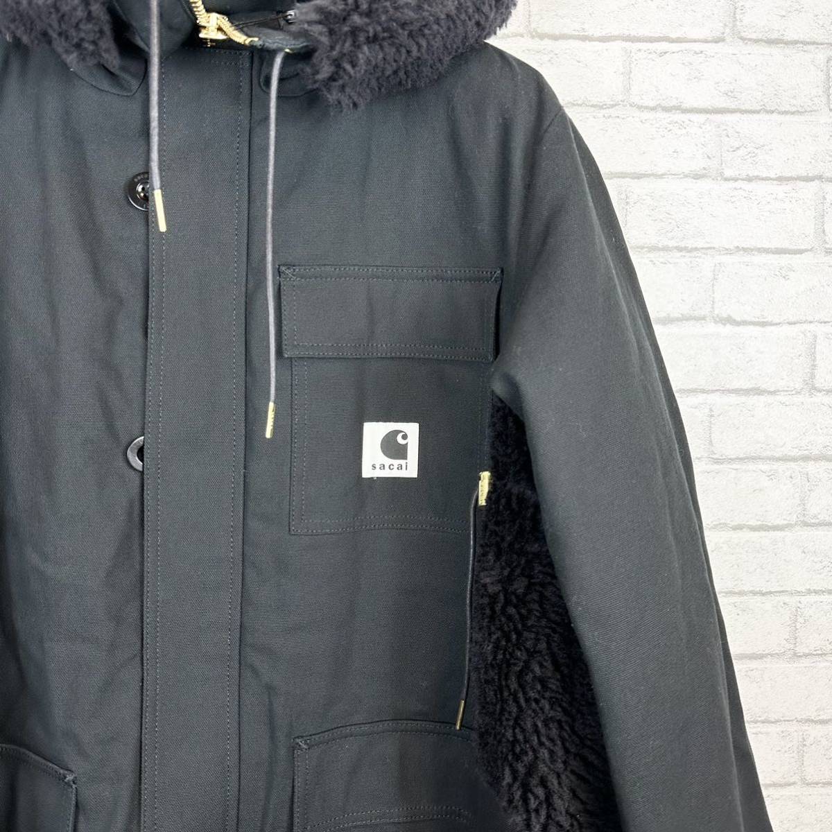 新品 sacai Carhartt キャンバス ボア ジャケット サカイ