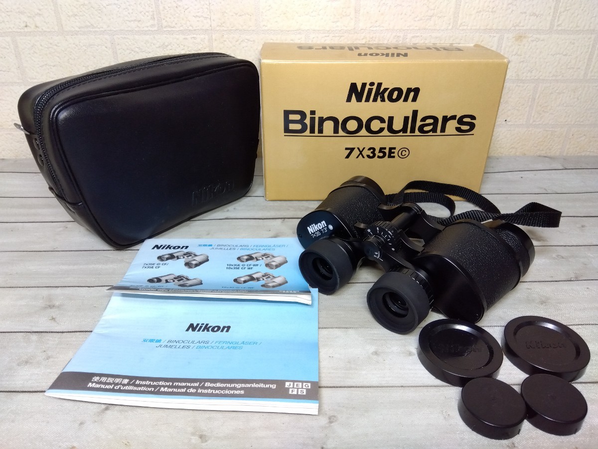 877■Nikon ニコン 双眼鏡 Nikon Binoculars 7x35E　7.3°　ジャンク現状品_画像1