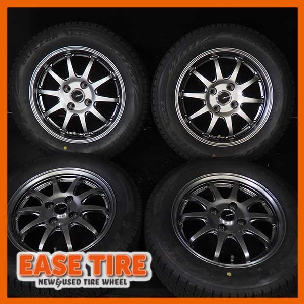 超バリ山 BRIDGESTONE BLIZZAK VRX2 / G-SPEED【 185/60R14 / 5.5J +38 100 4H 4本 】スタッドレス ロードスター装着_画像1