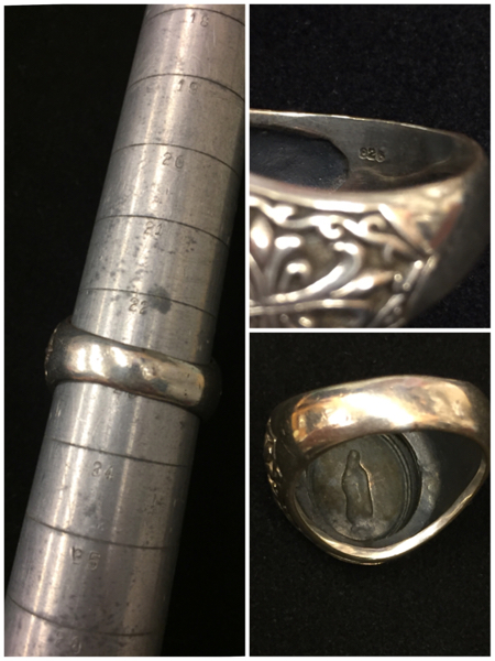  ring silver ring 925 #23 number men's accessory for man fashion accessories Mali a finger decoration ornament secondhand goods [2875]A