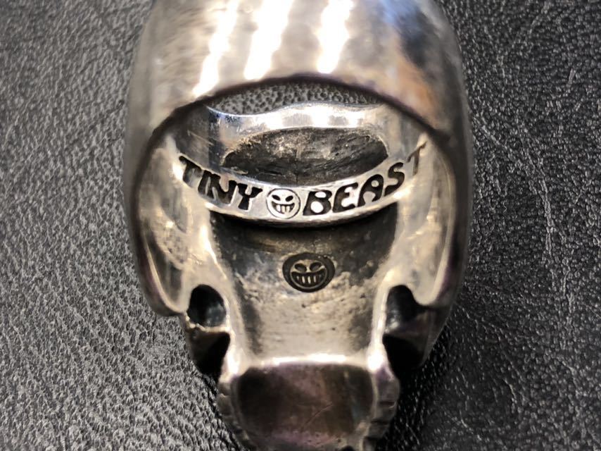 タイニービースト TINY BEAST スカル ドクロ 骸骨 リング 指輪 メンズ #19号 シルバー950 silver950  ライオンハート【4439】A