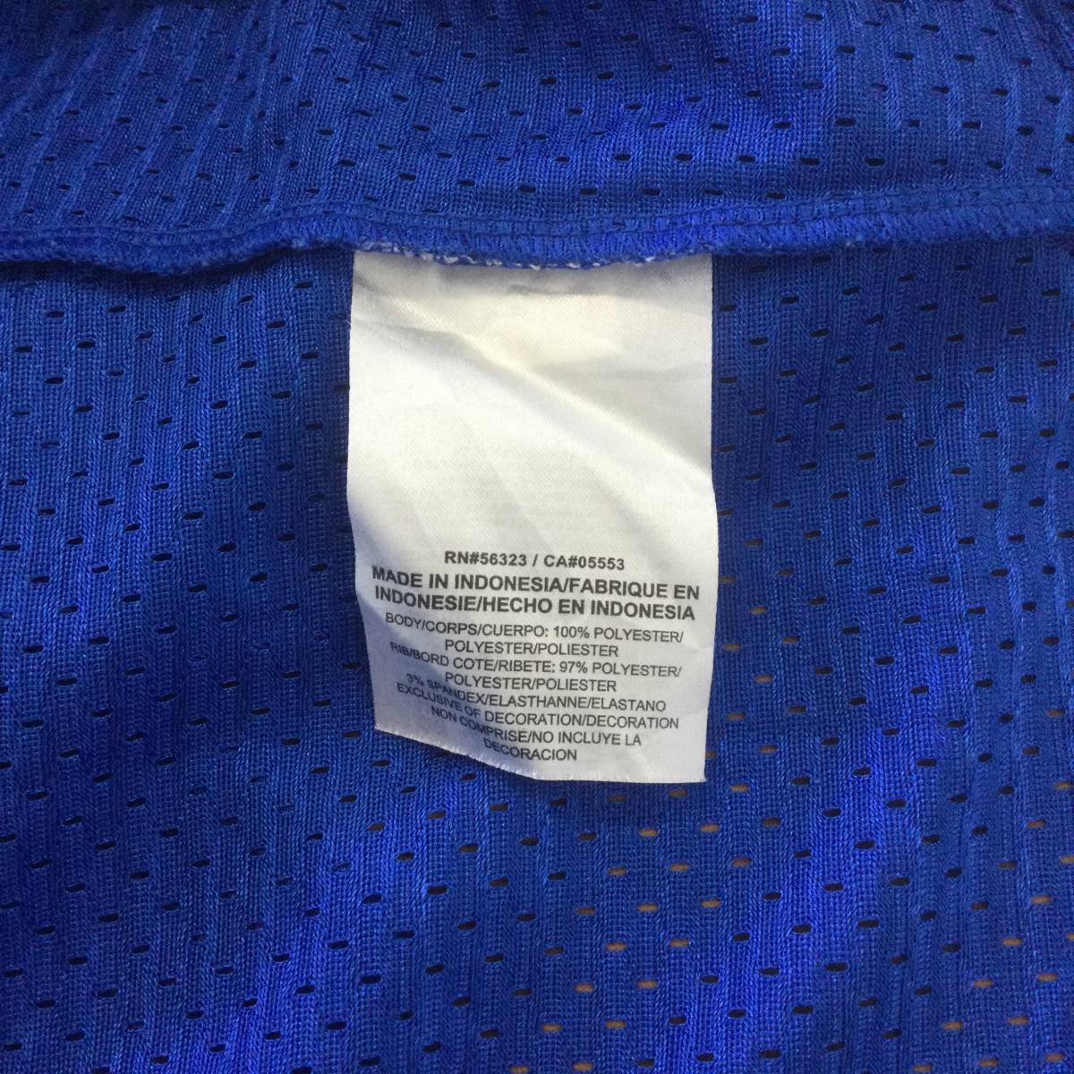 【N216】★NIKE★ 半袖 ゲームシャツ XLサイズ ブルー メッシュ ジャージ 美品 古着 古着卸_画像6
