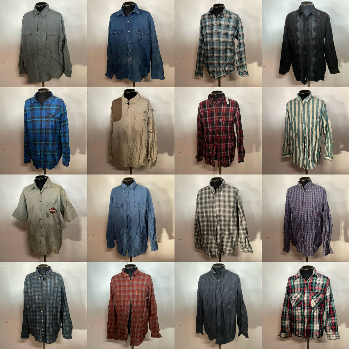 【T1035】★超目玉商品★ アメリカ古着卸オススメALL BRAND SHIRT 大量40kgベール GUESS NAUTICA CHAPS Carhartt TOMMY CalvinKlein 仕入れ_画像7