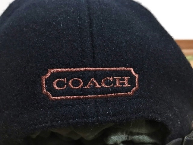 90s 美品 オールドコーチ コーチ COACH レザー ウール キャップ 帽子 CAP ハット HAT アメリカ製 USA製 革製 本革 ロングビル polo rrl gap_画像8