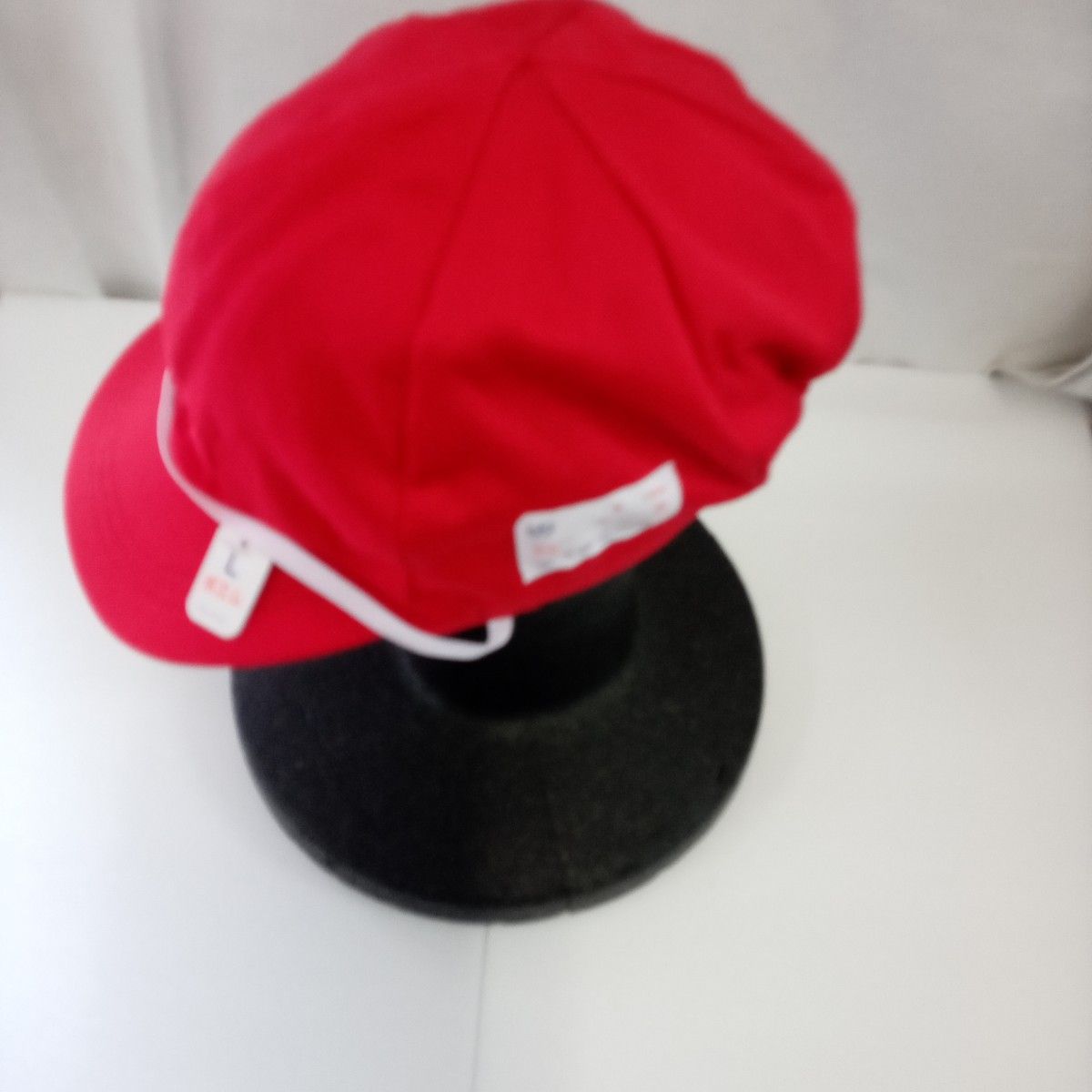 綿100%赤白帽子　L　リバーシブル