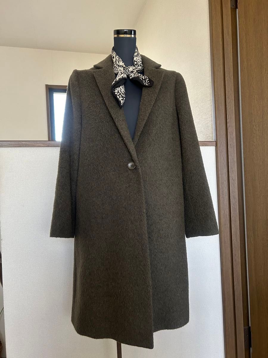 BEAMS カーキ色チェスターコート