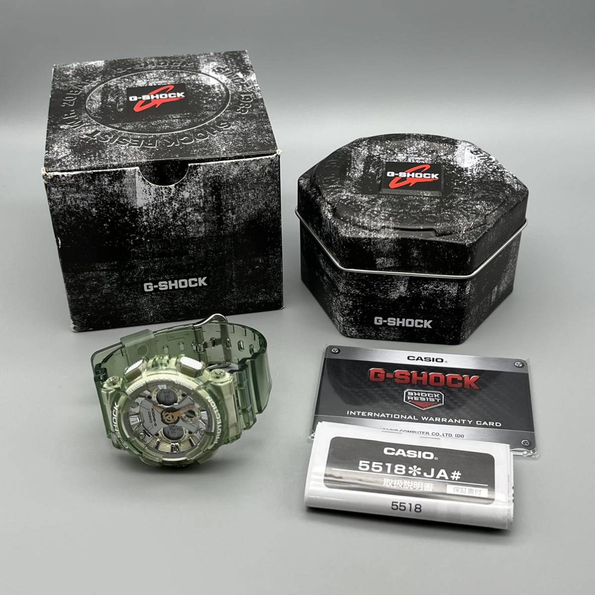 CASIO G-SHOCK ANALOG-DIGITAL GMA-S120GS-3AJF カシオ Gショック WEB限定モデル スケルトンカラー 展示保管品_画像1