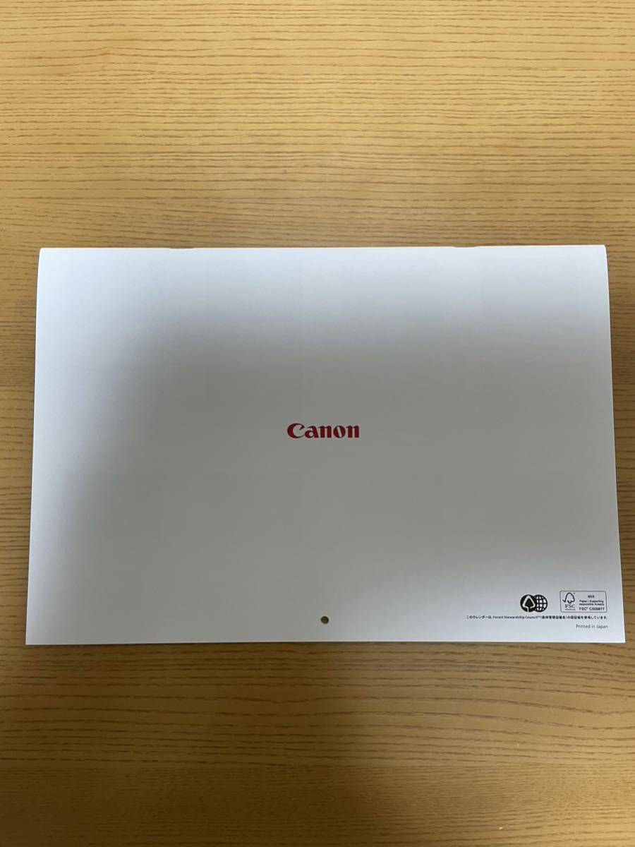 お値下げ！！新品未使用、送料無料！Canon キャノン　世界遺産カレンダー2024 壁掛けカレンダー 風景 _画像2