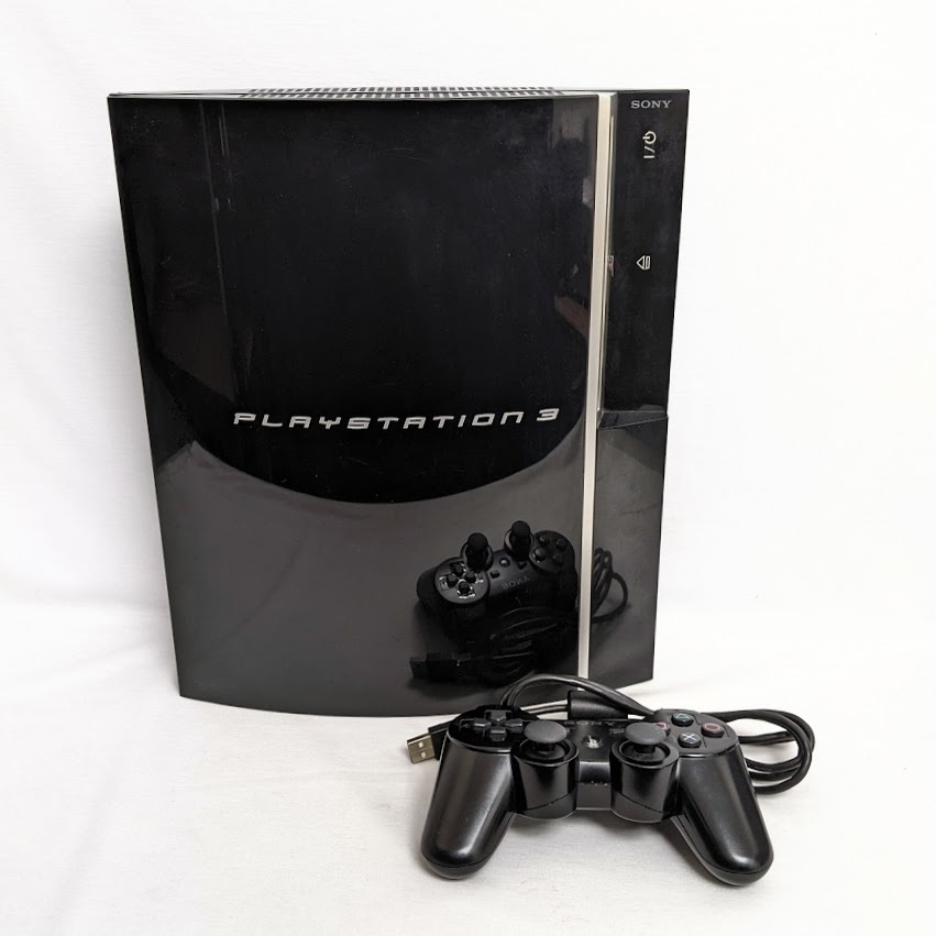 【17541】SONY ソニー Playstation3 プレーステーション3 PS3 本体 CECHA00 ブラック コントローラー1個 付属 DUALSHOCK3 ゲーム機 GAME_画像1