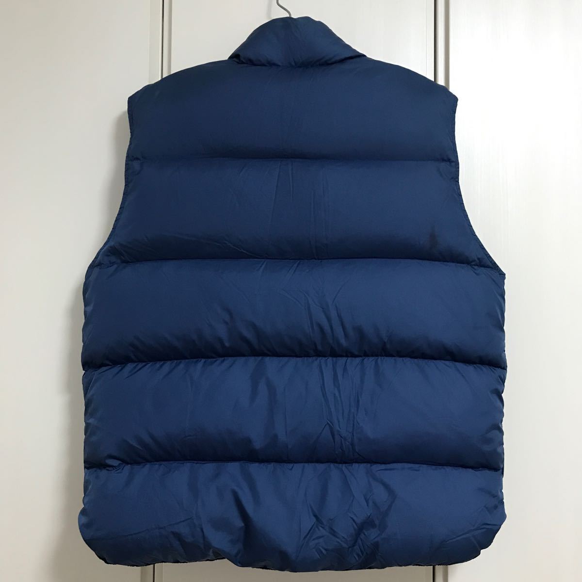 90's LLBean エルエルビーン DOWN VEST ダウン ベスト MENS MEDIUM ネイビー 紺 韓国製 90年代 ビンテージ 80s_画像8