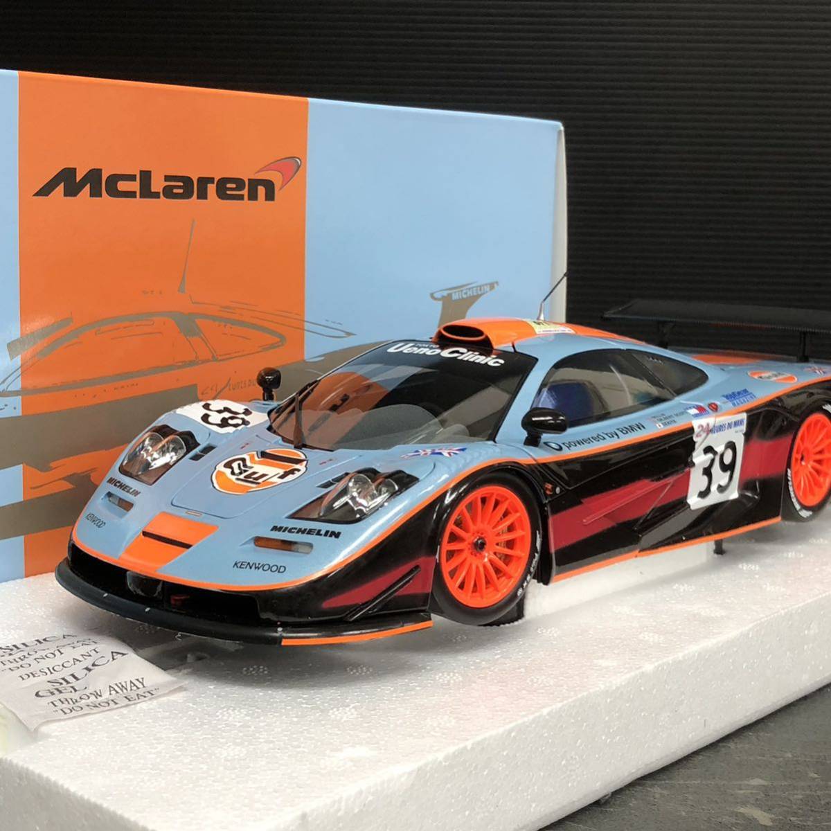 美品 MINICHAMPS Limited Edition 1500pcs McLAREN F1 GTR Gulf Porsche 24H LE MANS ルマン 1997 187580H_画像1