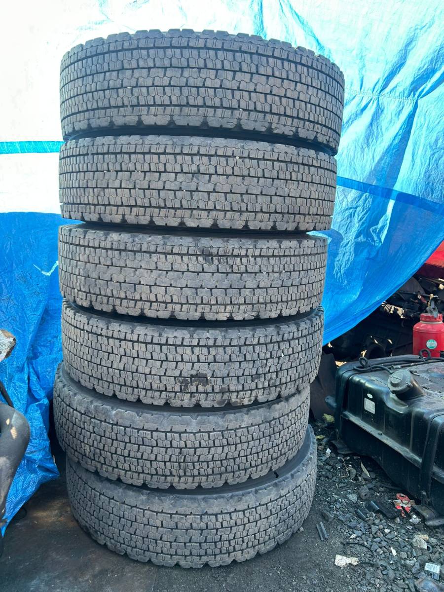 aru core! aluminium wheel tire set!17.5 -inch!JIS6 hole!225/90R17.5 127/125L! studless W900! receipt hope! loading will do! Kyoto departure!