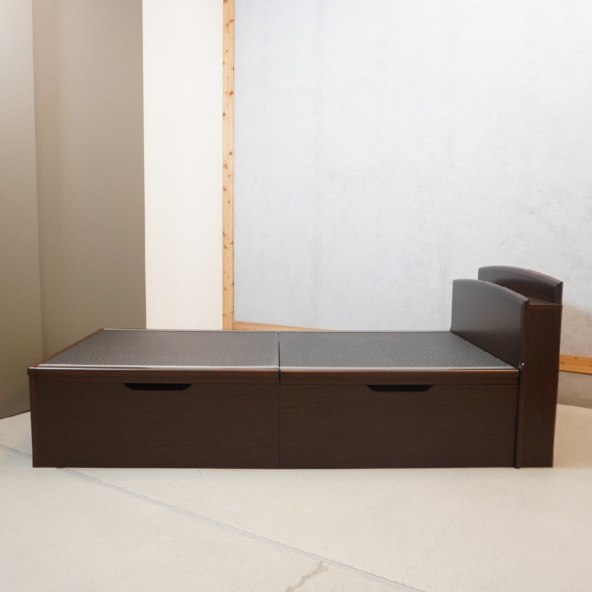 dinostinos tip-up type storage attaching bed tatami made in Japan storage single bed frame simple peace . outlet attaching peace modern DK410