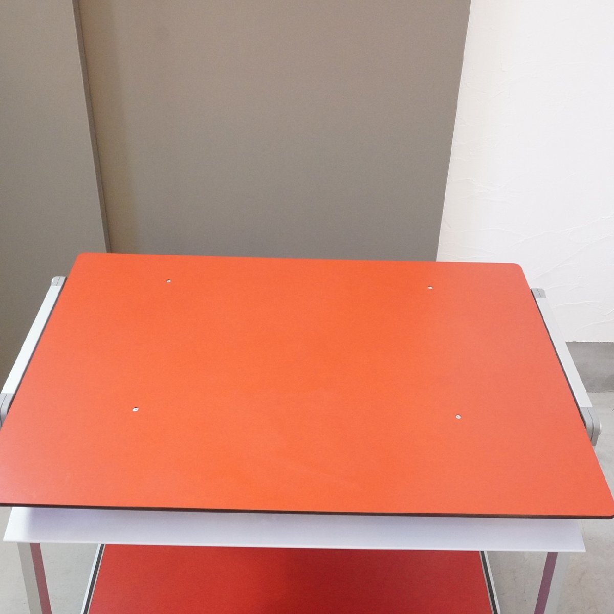 REXITEreki site BANCO van ko computer desk Work desk sliding Italy modern PC desk stylish red simple DK439