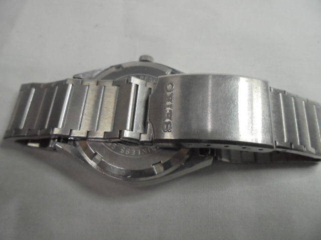 中古稼動品　SEIKO セイコー LM ロードマチック スペシャル 5206-6100 自動巻 メンズ腕時計 カットガラス グリーン文字盤 _画像4