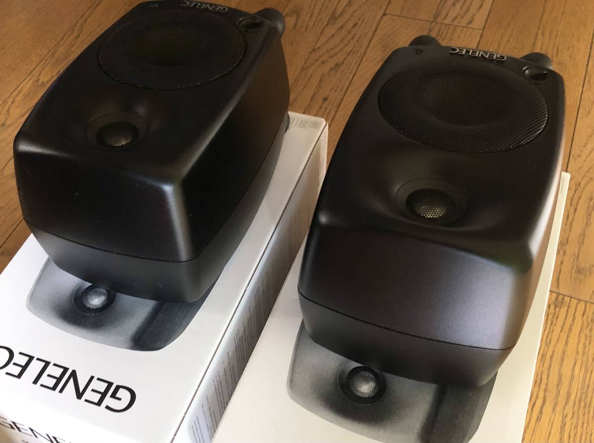 ジャンク扱いで　GENELEC モニタースピーカー8020Bペア　黒　ジェネレック_画像5