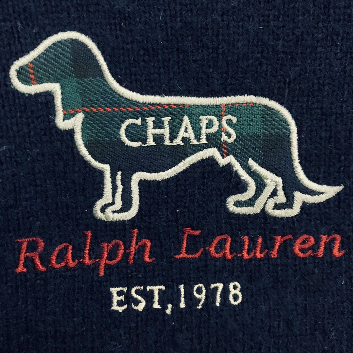 激レア 90'sビンテージ RALPH LAUREN ラルフローレン 犬 Dog 刺繍 ニット ラブラドールレトリバー 80's 70's RRL POLO SPORT BLACK dog_画像1