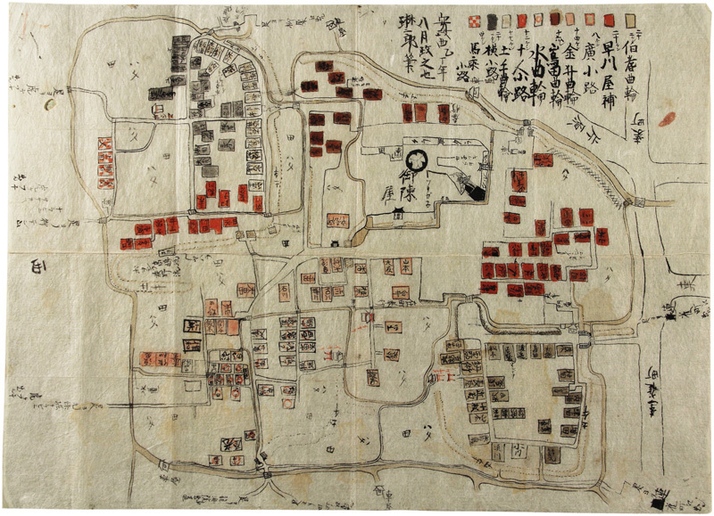 川越藩(前橋藩)前橋御陣屋絵図 - 和書 川越藩(前橋藩)前橋御陣屋絵図 - 和書