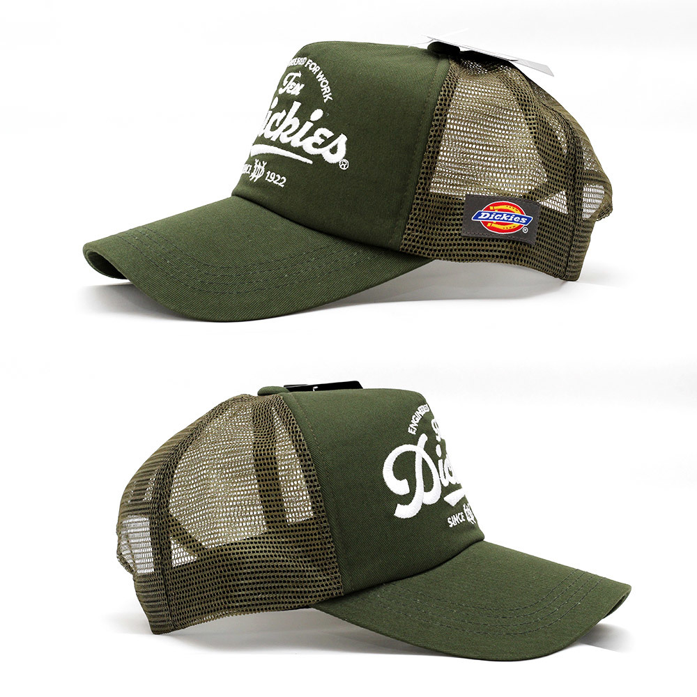 メッシュキャップ 帽子 メンズ DICKIES ディッキーズ Classic Logo Mesh Cap カーキ 14570900-35 USA アメリカンブランド_Side View