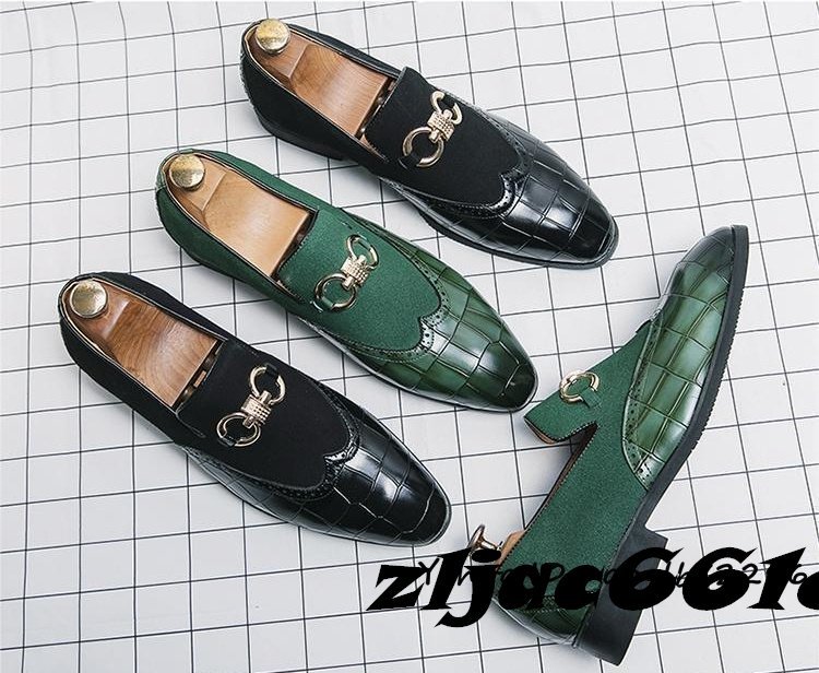 新品 ビジネスシューズ メンズ レザーシューズ 高品質牛革 紳士靴 革靴 クラシック イギリス風 レトロ ローファー 25.5cmサイズ選択可能_画像7