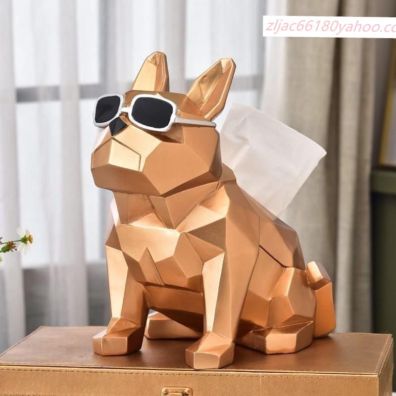 新入荷★ティッシュケース 犬 フレンチブルドッグ ボックス モダン 北欧 おしゃれ 人気 かわいい おすすめ インテリア 装飾品 置物_画像1