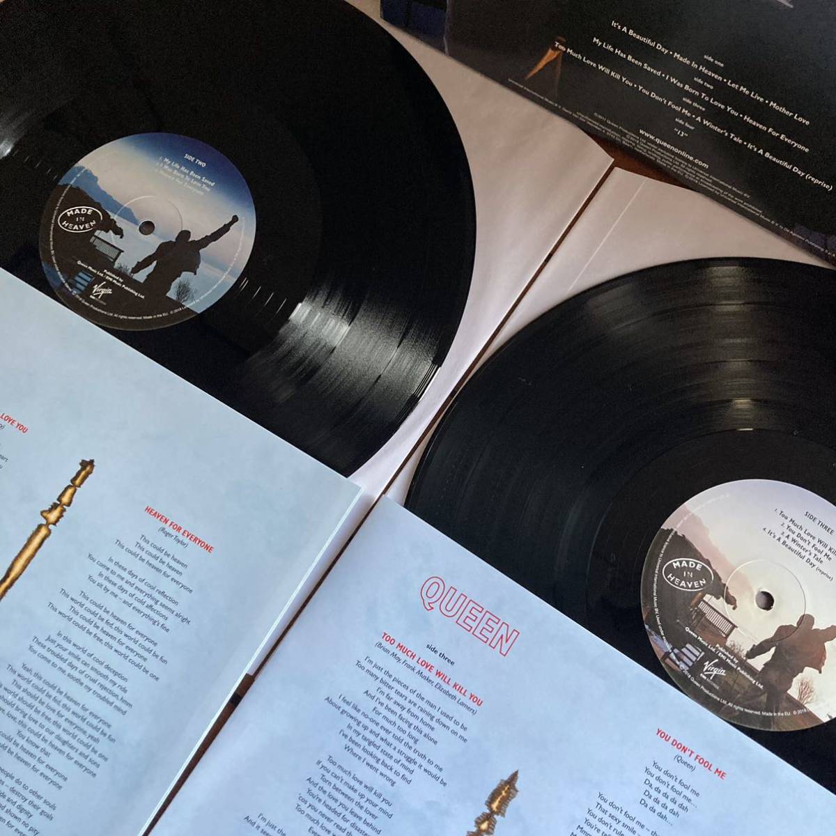 アナログレコード / Vinyl 【 Queen / クイーン ☆ メイド・イン・ヘブン 】 180g 重量盤 DeAGOSTINI 12inch LP盤_画像4