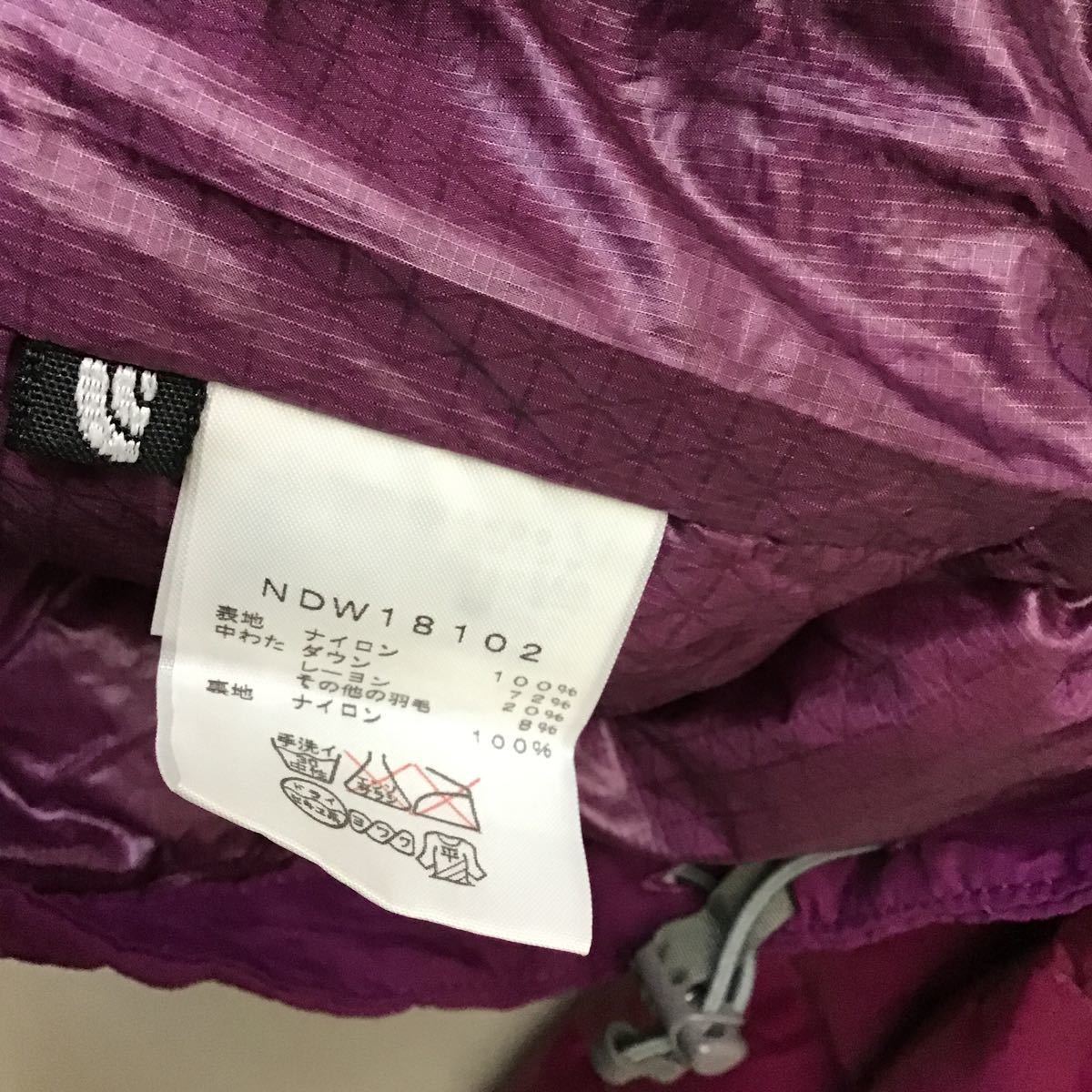 211118【THE NORTH FACE】ノースフェイス ダウンジャケット S ピンク NDW18102 レディース ACONCAGUA JACKET アコンカグア_画像4