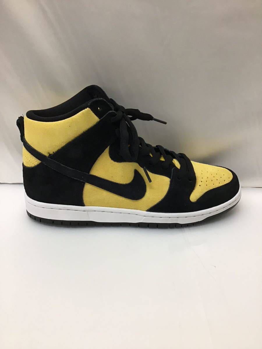 20231218【NIKE】ナイキ NIKE SB DUNK HIGH ダンクハイ ハイカットスニーカー 27.5 イエロー db1640-001_画像3