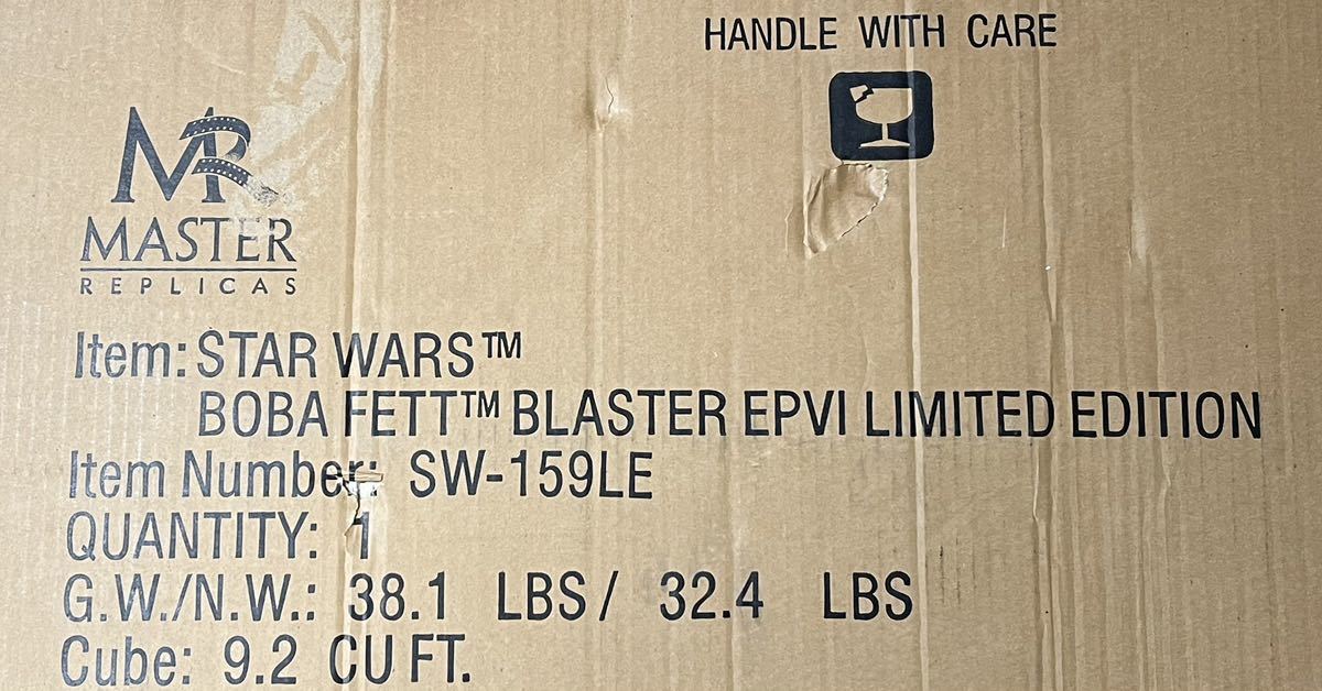 マスターレプリカ MR ボバ・フェット ブラスター STAR WARS 検 スターウォーズ ライトセーバー master replicas SW159LE Boba Fett Blasterの画像3