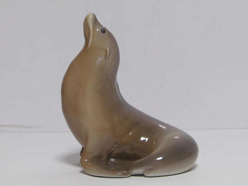 mm07-8893[NAK] ロイヤルコペンハーゲン ROYAL COPENHAGEN フィギュリン 置物 1441 アシカ Sea Lion 陶器人形_画像5