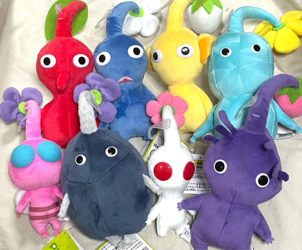 新品タグ付き 三英貿易 ぬいぐるみ赤ピクミン黄ピクミン青 新品タグ付き 三英貿易 ぬいぐるみ赤ピクミン黄ピクミン青