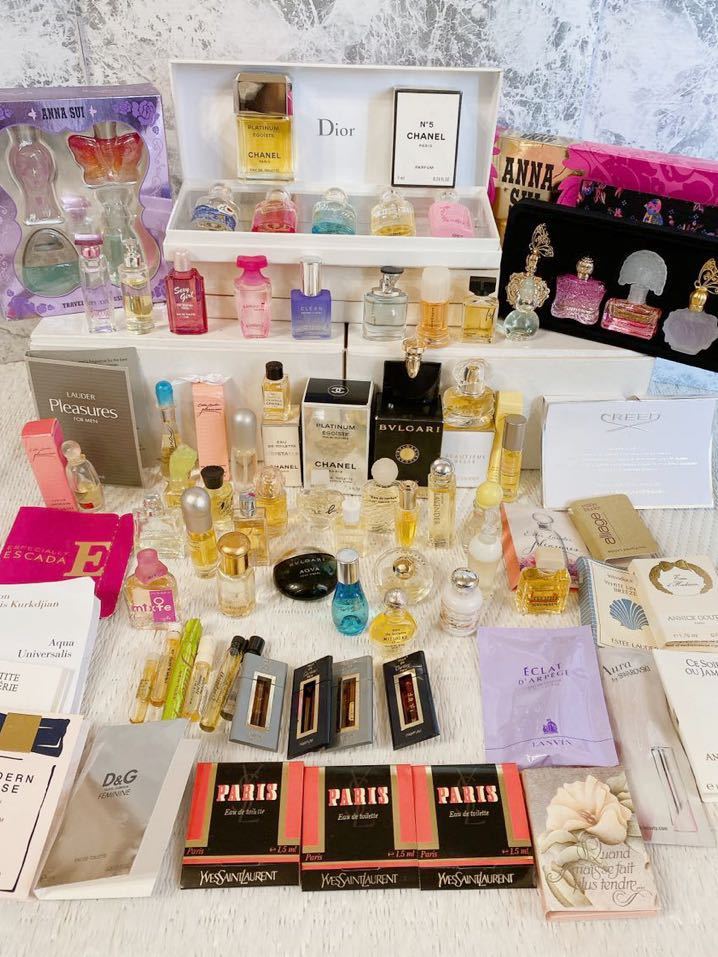 美品 ミニ香水 大量 CHANEL Dior CREED BVLGARI ANNA SUI 他 ブランド香水 香水まとめ売り _画像1
