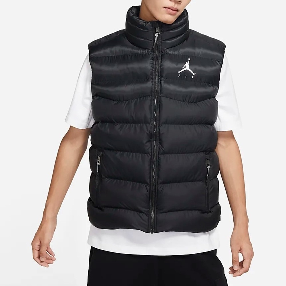 残少 2XL NIKE JORDAN SYN FILL DOWN VEST 検 ジョーダン 人工ダウンベスト 中綿 パファー ジャケット ジャンプマン AIR 黒/ブラック XXL_画像2