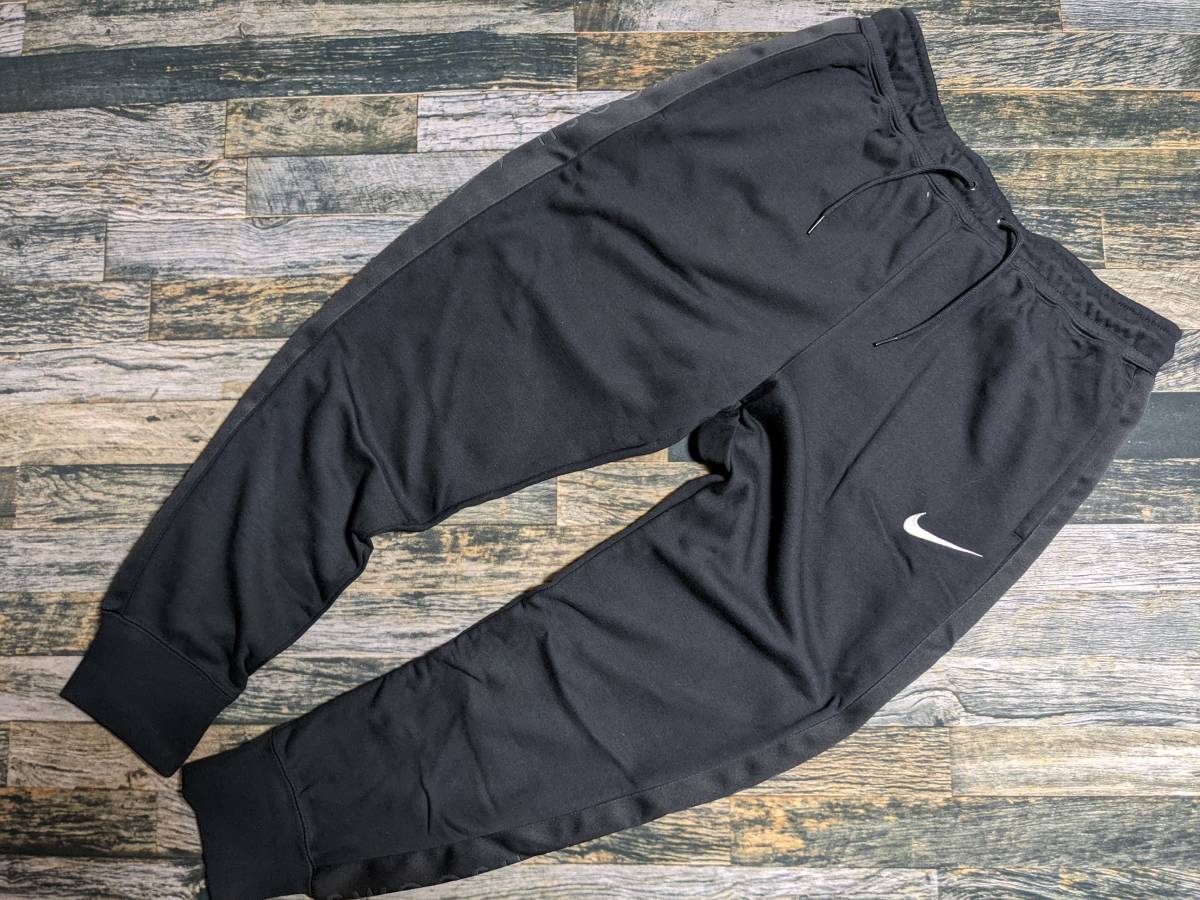  remainder little XXL Nike sushuSBB Crew jogger pants top and bottom set inspection SWOOSH/ tape / embroidery sweat free strainer black 2XL