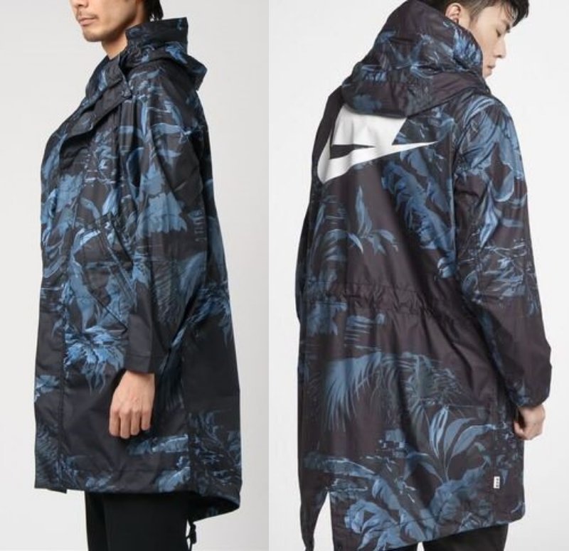 S NIKE NSW AOP цветочный Parker пальто обычная цена 20900 иен осмотр капот f-timozbotanikaru цветочный принт pa-m утка камуфляж чёрный темно-синий черный 