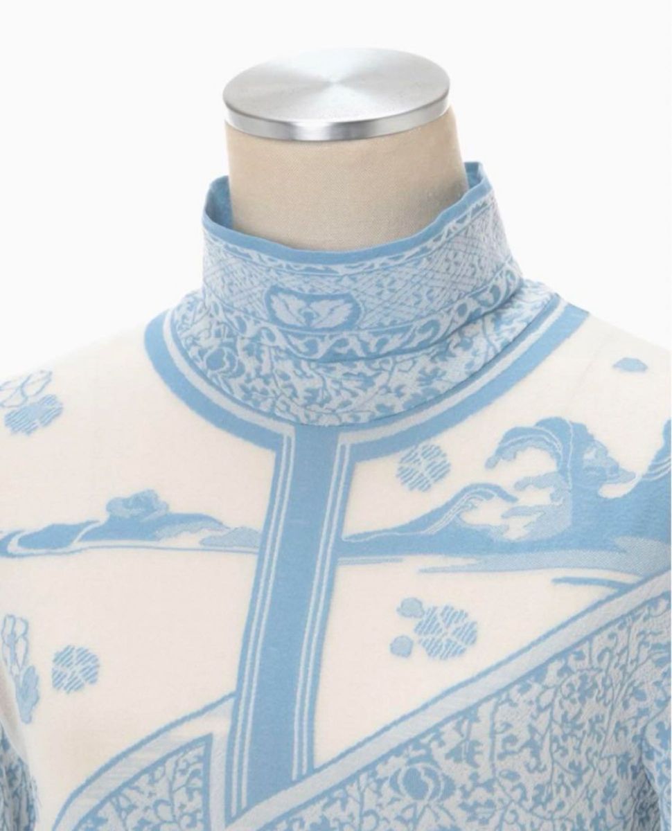 Landscape Graphic Sheer Knitted Top|Yahoo!フリマ(旧PayPay Landscape Graphic Sheer Knitted Top|Yahoo!フリマ(旧PayPay