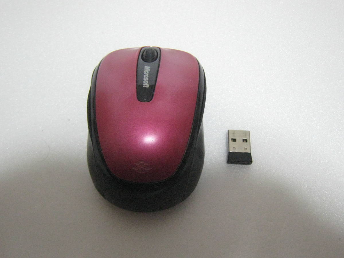 Microsoft wireless Mobile mouse 3500 ワイヤレスマウス　No47_画像1