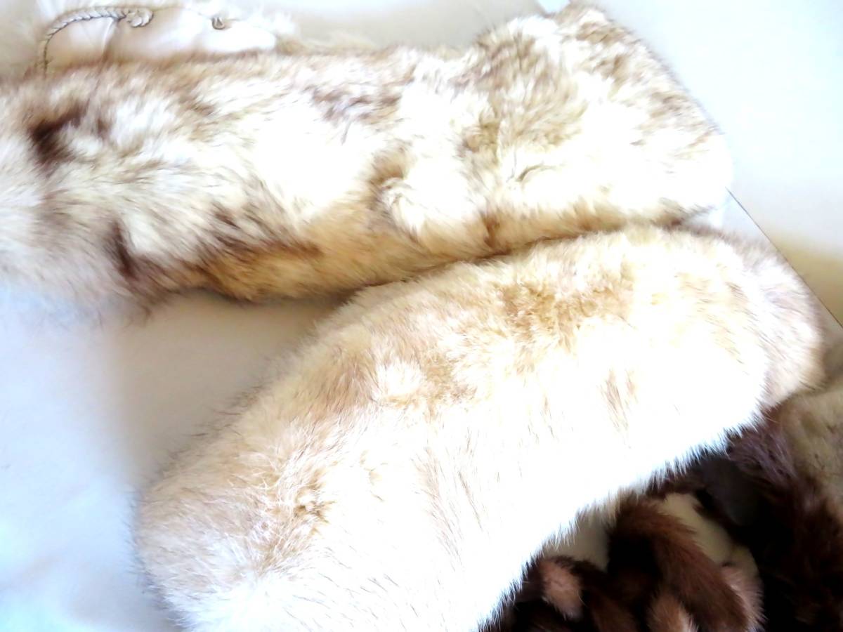 ●【ト葛】毛皮 ファー まとめ売り セット SAGA FOX ミンク ロリス シルク リバーシブル コート ショール ティペット CO000ZZG29_画像7